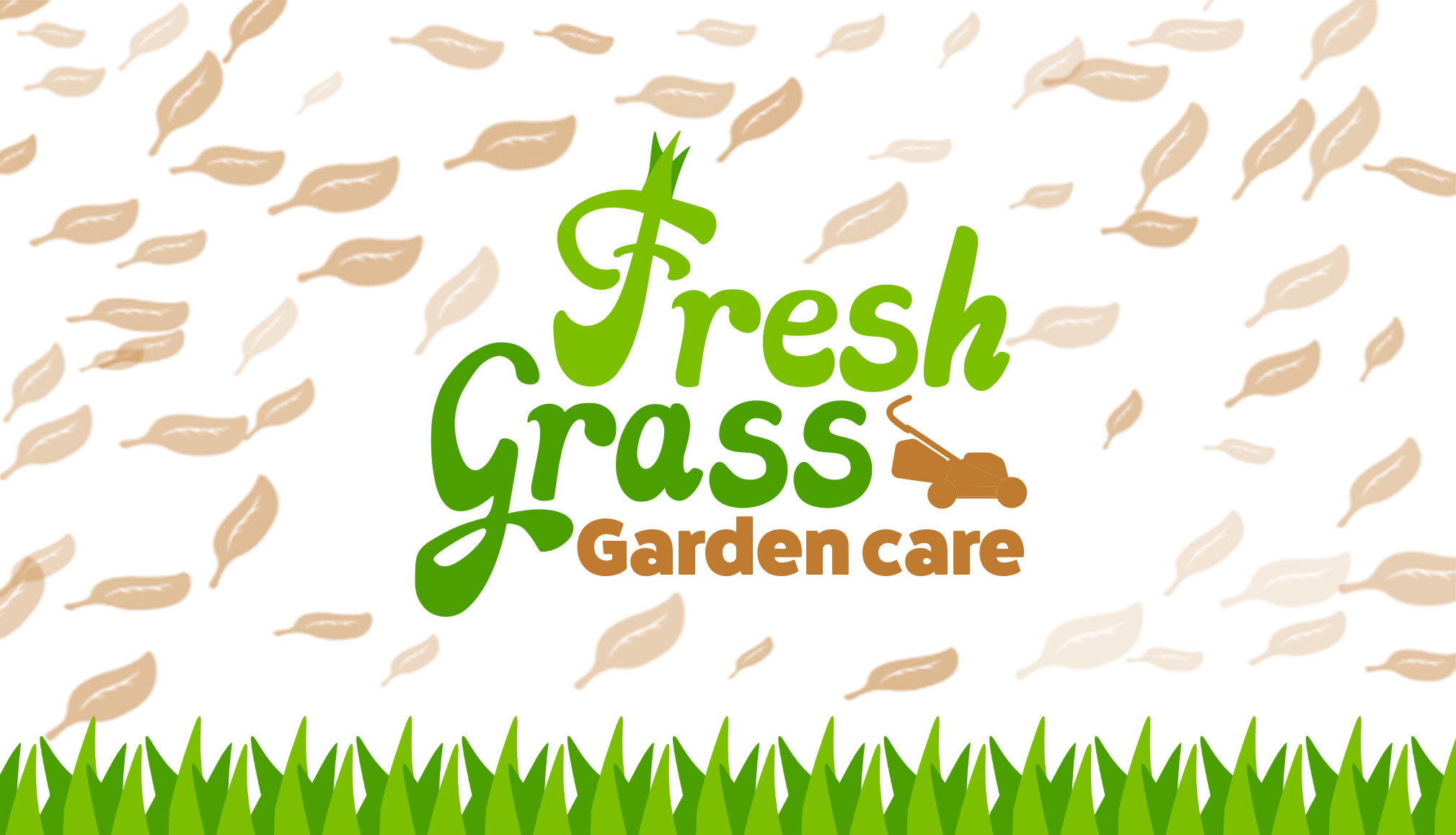 Front of Fresh Grass business card